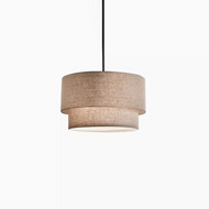 SHIMA Linen Pendant Light for Living Room & Dining - Japanese Style 
