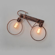 Retro Industrial Style LED Wall Light Metal Bicycle Shape Edison Bulb Dining Room Corridor