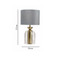 Modern LED Table Lamp Cloth Shade Glass Metal Holder Bedroom Living Room Decor 