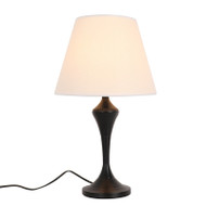 BATES Fabric Table Lamp for Living Room, Bedroom & Study - American Style