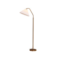 Modern LED Floor Lamp PVC White Lampshade Metal Adjustable Creative Living Room