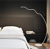 Modern LED Floor Lamp Metal Creative Wave Protect Eyes Acrylic Bedroom from Singapore best online lighting shop horizon lights