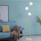NOVA Dimmable Iron and Marble Floor Lamp for Study, Bedroom, Living Room - Modern Style
