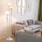 Modern LED Floor Lamp Metal Glass Bird Flower Natural Living Room Bedroom