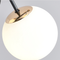 Modern LED Pendant Light Glass Ball Shade White/Black Metal Dining Room from Singapore best online lighting shop horizon lights