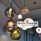 Modern LED Pendant Light Glass Lampshade Elegant Dining Room