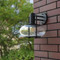 Waterproof LED Garden Wall Light Bubble Glass Metal Simple Balcony Gate IP54