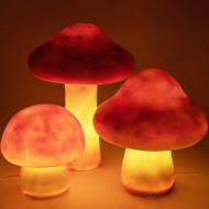 Waterproof LED Garden Lawn Light Creative Cute Mushroon Shape Resin