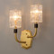 Modern Style LED Wall Lamp Glass Lampshade H65 Copper Charming Living Room