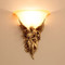 AMOUR Resin Glass Wall Light for Study, Living Room & Bedroom - Antique Baroque Style 