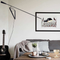 Modern LED Wall Lamp Metal Black/White Adjustable Direction Living Room