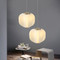 Modern LED Pendant Light White Glass Pumpkin Shape Creative Bedroom