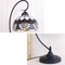 Tiffany Style LED Table Lamp Colorful Glass Lampshade Metal Base Bedroom