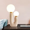 Post Modern LED Table Lamp Pink Resin Base Decorative Bedroom Living Room