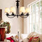 MAJORIE Metal Chandelier Light for Living Room, Bedroom & Dining - American Retro Style