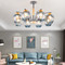 Nordic Style Chandelier Lights Magic Beans Glass Lampshade Living Room