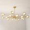 ENSEN Double Glass Ball Chandelier Light for Study, Living Room & Bedroom - Nordic Style
