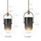 Simple Nordic Style LED Pendant Light Fishing Line Metal Glass Shade Living Room Dining Room