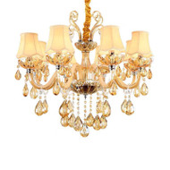 ASTORIA K9 Crystal Chandelier Light for Bedroom, Living & Dining Room - American Countryside Style
