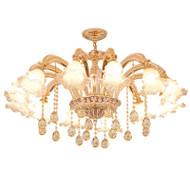 ROYALE Glass Chandelier French Royal Style