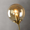 Nordic LED Wall Lamp Glass Ball Shade Metal Pole Living Room Hallway