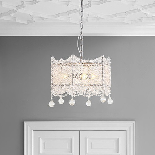 HENRIETTA K9 Crystal Chandelier Light for Study, Living Room & Dining - European Style 