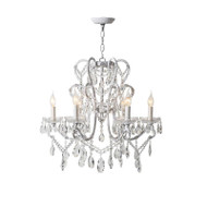 FLEUR Crystal Chandelier for Living Room, Dining Room & Bedroom - French Royal Style 