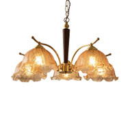 CHERYL Wooden Chandelier for Living Room, Dining Room & Bedroom - American Retro Style 