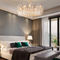 Post-modern LED Chandelier Crystal Light Round Elegant Luxury Living Room Bedroom from Singapore best online lighting shop Horizon Lights