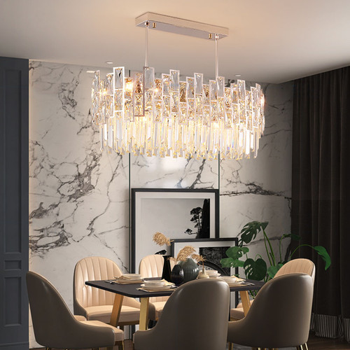 ESMERALDA K9 Crystal Chandelier Light for Living Room, Bedroom & Dining- European Style 