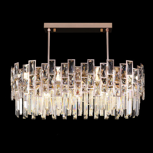 ESMERALDA K9 Crystal Chandelier Light for Living Room, Bedroom & Dining - European Style
