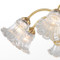 European LED Chandelier Lights Elegant Crystal Flowers Shade Dining Room 