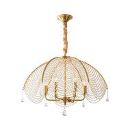 FLEUR Crystal Chandelier for Leisure Area, Living Room & Dining Room - French Style
