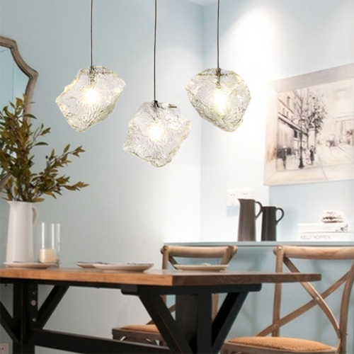 Nordic Pendant Light Creative Simple Metal Glass Living Room Bedroom