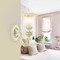 AUGUSTUS Glass Resin LED Wall Light for Study, Living Room & Bedroom - European Style