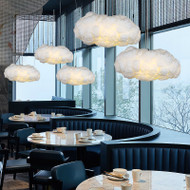 Oscar Cloud Pendant Light in Lobby application 