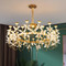 XAVER Crystal and Brass Chandelier Light for Living Room, Dining Room & Restaurant - Nordic Style