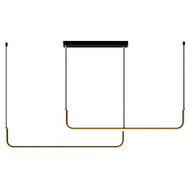 IMAN Aluminum Linear Pendant Light for Kitchen Island & Dining - Minimalism Style