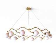 Iron Wrought Cloud Ring Shape Chandelier LED for Modern