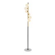Metal Glass Lampshade LED Floor Lamp Living Room for Nordic and Modern