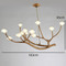 BIRCH Tree Branch Metallic Chandelier Light for Living Room & Dining - Modern Nordic Style