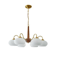 GOYA Wooden Chandelier for Living Room & Dining Room - Wabi Sabi Style  