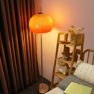 Amber Acrylic Lampshade Metal Floor Lamp Living room Bedroom for Vintage