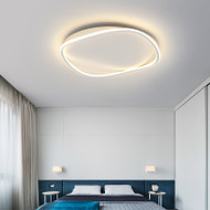 Minimalism Aluminum Metal Silica Gel LED Ceiling Light for Nordic