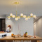 AKSEL Dimmable Crystal Ball Chandelier Light for Study, Bedroom & Dining - Nordic Style 
