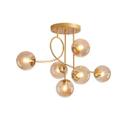 AUGUSTINE Glass Ball LED Chandelier Light for Living Room, Dining Room & Restaurant - Modern Style