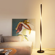 Silicone Lampshade Aluminum LED Floor Lamp Living Room for Modern and Minimalist