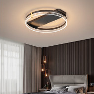 Aluminum Metal Acrylic Simple Ceiling Light Bedroom for Modern