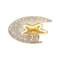 COMO Dimmable Acrylic Moon Ceiling Light for Study, Living Room, Children's Room - Modern Style