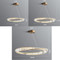 Iron Crystal Moebius Ring LED Pendant Lights for Modern
